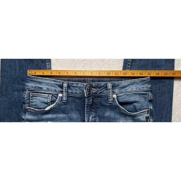 Silver Jeans Co. Womens 29x31 Avery High Rise Curvy Fit Straight Leg-1078 - Picture 7 of 8
